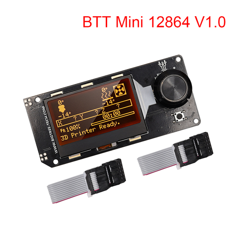 BIGTREETECH-pantalla LCD Mini 12864 V1.0, Mini12864, 128x64, piezas de impresora 3D para SKR V1.4 V1.3 SKR MINI E3 VS TFT35 ► Foto 1/6