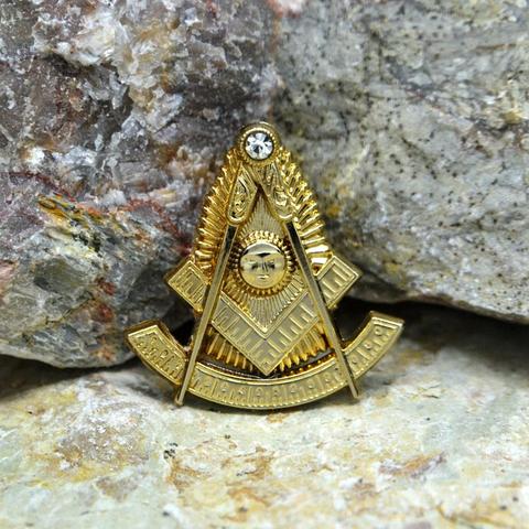 Pin de solapa masónicos de Mason Freemason B73, modelo de Master 2,5 cm ► Foto 1/3