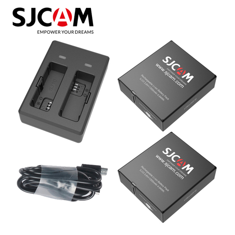 SJ10 PRO Dual del cargador 1300mAh Li-Ion batería para SJCAM SJ9 huelga SJ9 serie SJ10 PRO 4K accesorios de Cámara de Acción ► Foto 1/4