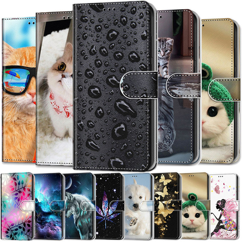 Funda de piel para Xiaomi Redmi Note 4, 4X, 5, 6, 7, 8 Pro, 5A, Fundas 3D, tarjetero, funda con soporte para libro, carcasa para Note 8, Note 7 y Note6 ► Foto 1/6