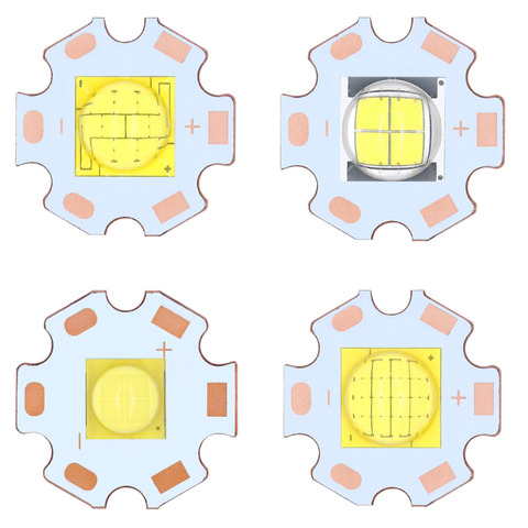 Diodo Emisor de LED con PCB de 20mm, blanco frío, para lámpara, 3V, 6V, 24V, CREE, alta potencia, 72W, 45W, 36W, 18W, XHP50, XHP70, XHP90, XHP110, 1 ud. ► Foto 1/6