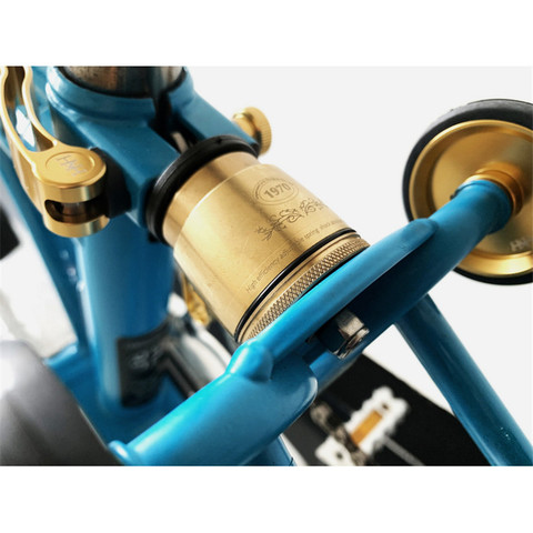 MULTI-S cobre amortiguador para bicicleta brompton Suspensión de amortiguador trasero ajuste 75-105kg ► Foto 1/6