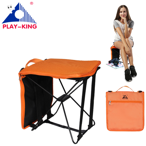 PLAY-KING portátil plegable Silla de camping bolsa plegable senderismo al aire libre bolsa para senderismo picnic playa asiento herramientas de pesca silla ► Foto 1/6