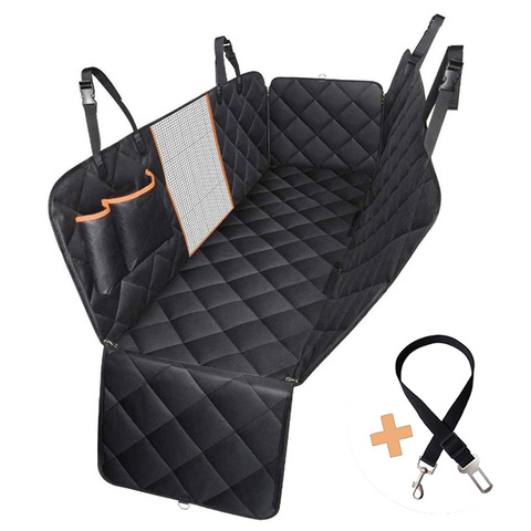 Protector para asiento de coche para perros, impermeable con cinturón de seguridad para mascotas, alfombrilla para asiento trasero de coche, hamaca, Protector de cojín ► Foto 1/6