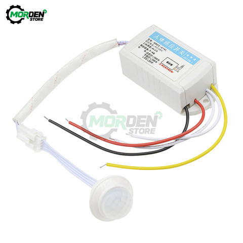 110V 220V movimiento del cuerpo Sensor de cuerpo humano interruptor automático Luz infrarroja IR interruptor de Control para lámpara para casa inteligente ► Foto 1/6