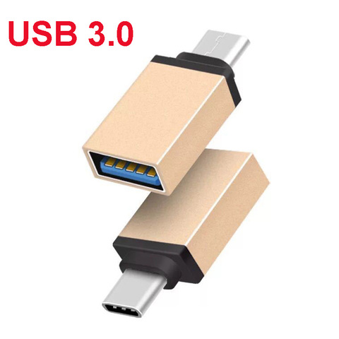 Adaptador USB tipo C OTG, convertidor USB 3,0 tipo C Micro usb a USB 3,0 OTG para tableta, disco duro, disco Flash ► Foto 1/5