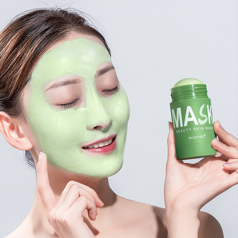 IBCCCNDC-mascarilla facial verde con Control de aceite, eliminador de espinillas, purifica los poros, tratamiento nutritivo del acné ► Foto 1/6