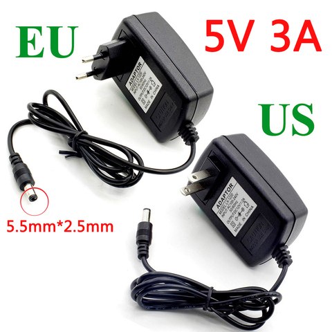 Adaptador de corriente CC de 5 V, 9V, 12 V, 24V, 1A, 2A, 3A, adaptador de 220V a 5 V, 12 V, cargador de voltios, conmutación Universal, enchufe europeo y estadounidense de 220V a 12 V ► Foto 1/6