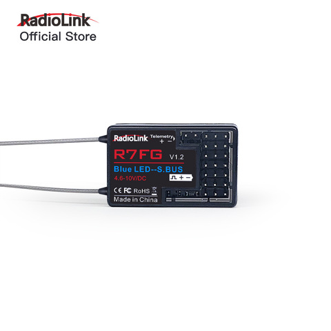 Radiolink-receptor de giroscopio R7FG de 7 canales, 2,4G, transmisión bidireccional, telemetría de largo alcance, RX, para Crawler, Drifting y más ► Foto 1/6