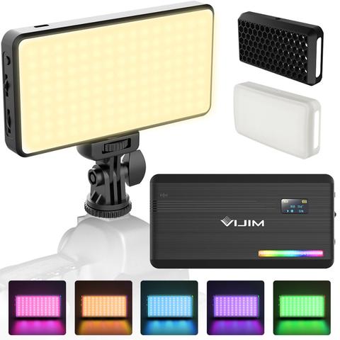 Ulanzi VIJIM VL196 RGB luz LED para vídeo 12W de carga rápida DSLR Smartphone llenar de luz regulable RGB efecto Vlog de luz en la cámara ► Foto 1/6