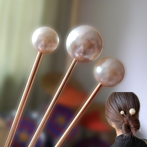 Horquillas de perlas de imitación para mujer, pasador de Metal con Clip para boda, accesorios para el cabello, herramientas de diseño de peinado de boda ► Foto 1/6