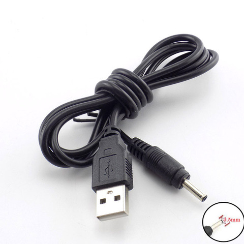 Mirco-Cable de carga USB de 3,5mm, cargador adaptador de fuente de alimentación, linterna para cabeza, luz 18650, batería recargable E14 ► Foto 1/6