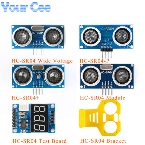 HC-SR04 Módulo Sensor de alcance de distancia Detector de onda ultrasónico HCSR04 HC SR04 HC-SR04 + soporte de placa de prueba para Arduino ► Foto 1/6