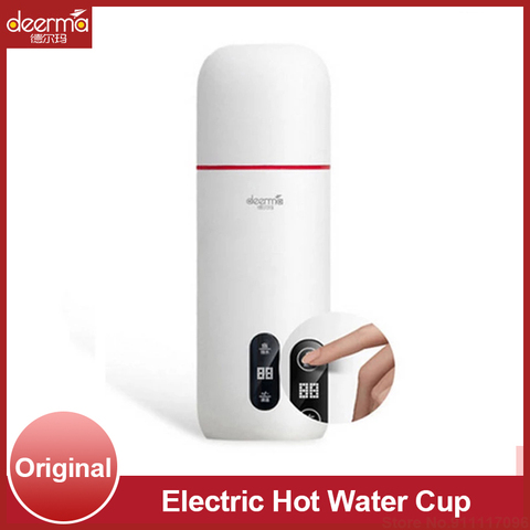 Deerma-tetera eléctrica portátil, taza térmica de café de 350Ml, botella de agua de viaje, Control de temperatura, táctil, inteligente ► Foto 1/6