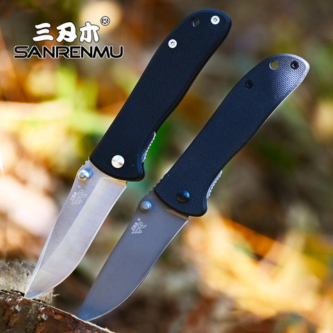 SANRENMU-cuchillo plegable de bolsillo 8Cr13Mov, herramienta de supervivencia para cortar fruta, para acampar al aire libre, caza, nuevo, 7007, EDC G10 ► Foto 1/6