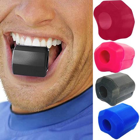 Entrenador de mandíbula de silicona dispositivo para masticar músculo Facial, pelota para hacer ejercicio, cuello, estiramiento Facial, pelota, mandíbula, equipo de entrenamiento muscular ► Foto 1/6