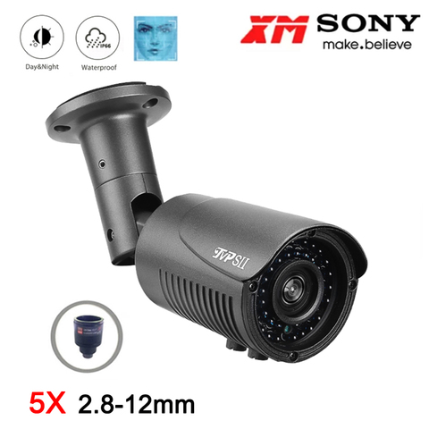 Cámara de seguridad CCTV de 8mp,5mp,4mp,2mp, Metal gris, resistente al agua IP66, 42 Uds., led infrarrojos, 2,8mm-12mm, 5X, lente de Zoom Varifocal de Audio AHD ► Foto 1/6