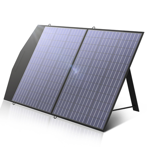 ALLPOWERS-cargador Solar plegable, 18V100W, adecuado para estación de energía portátil/generador, viaje al aire libre, Camping ► Foto 1/6