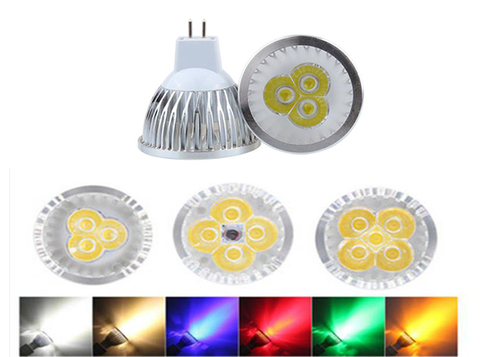 Lighting-lámpara LED regulable, foco MR16/GU5.3, 3W, 4W, 5W, 12V, 110V, 220V, rojo, verde, azul, vela de punto de bombillas de luz LED ► Foto 1/6