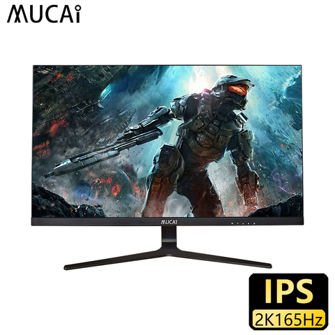 MUCAI-monitor 2K de 27 pulgadas, 165Hz, pantalla lcd para ordenador de escritorio, gaming, pantalla plana, LED, 2560x1440, HDMI/DP ► Foto 1/6