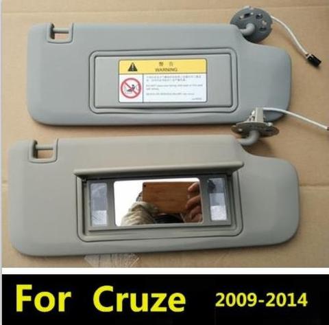 Gastos de la consola Interior visera con espejo frente visor de la Asamblea para Chevrolet Cruze 2009-2014 protector solar coche accesorios ► Foto 1/6