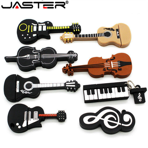 JASTER 8 estilos instrumentos musicales modelo pendrive 4 GB 16 GB 32 GB 64 GB USB flash drive violín/ piano/guitarra ► Foto 1/6