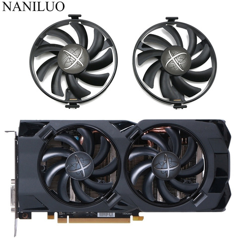 Ventilador de refrigeración FDC10U12S9-C RX480 RX470, repuesto para XFX Radeon RX 480 470 470D RS Black Wolf, ventilador de enfriamiento de la tarjeta gráfica ► Foto 1/6