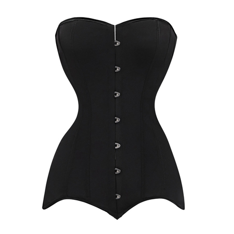 Las mujeres Sexy corsé Bustier Top gótico corsé adelgazante Torso largo de huesos de acero Overbust curva Shaper cuerpo fajas de talla grande 6xl ► Foto 1/6