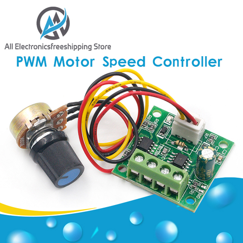 Controlador de velocidad del Motor PWM módulo de Control automático del regulador del Motor DC de Bajo voltaje DC 1,8 V a 15V 2A ► Foto 1/6