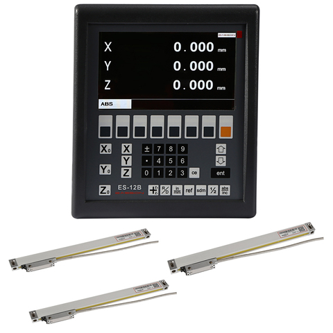 Easson-kit de fresadora de torno DRO ES-12B, pantalla digital de lectura de 3 ejes DRO + 3 uds, GS10 escala lineal de alta precisión, Envío Gratis ► Foto 1/6