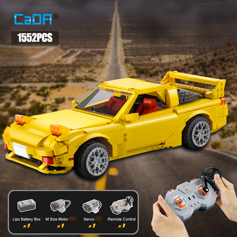 Cada 1655 Uds ciudad/RC/no RC coche de carreras RX-7 ladrillos MOC técnico remoto Control deportes bloques de construcción de automóviles juguetes para los niños ► Foto 1/6