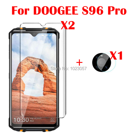 Cristal templado 3 en 1 para cámara Doogee S96 Pro, protector de pantalla, vidrio para Doogee S96 2,5 D ► Foto 1/6