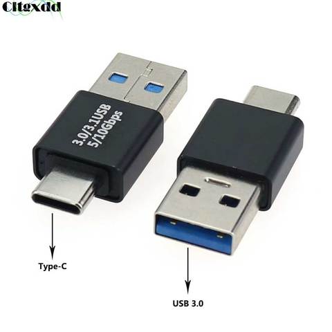 Cltgxdd-adaptador de enchufe macho a USB 3,0, Cable de sincronización de datos de carga, convertidor USB 3,1 tipo C, 1 Uds. Tipo C ► Foto 1/6