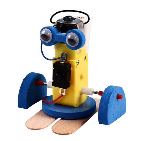 Kits de modelo de Robot para caminar DIY para niños, juguetes de experimentos de ciencia, Robot eléctrico para caminar, juguete educativo, experimentos de física ► Foto 1/6