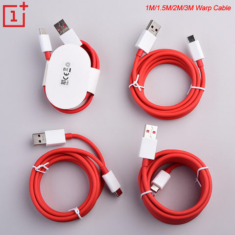 Original 6A Warp Cable cargador 1/1 5/2/3M USB Dash de carga rápida Cable de datos para Oneplus 3T 5T 5T 6T 7T 7 Pro ► Foto 1/6