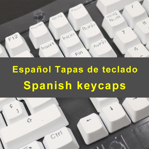 Teclas de español para teclado mecánico, botones compatibles con interruptores MX de doble disparo e iluminación LED, perfil OEM ► Foto 1/6