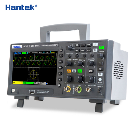 Hantek-osciloscopio Digital serie DSO2C10, dispositivo de doble canal, económico, ancho de banda de 100MHZ, manual, con fuente de señalización ► Foto 1/6