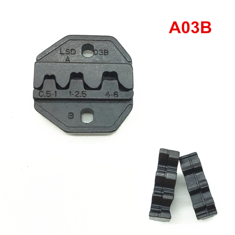 Matrices de prensado A03B para conector tipo enchufe abierto no aislado 17-12AWG 0,5-6mm2 ► Foto 1/2