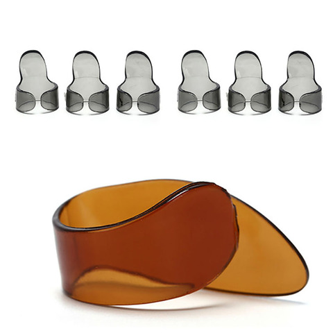 4 unids/set guitarra pulgar uñas guitarra de cuerda de púas para guitarra Accesorios para Instrumentos Musicales práctica ► Foto 1/6