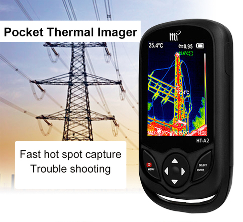 Cámara de imagen infrarroja térmica con pantalla digital TFT, portátil, HT-A1/T120, se puede detectar solo por laser shop, 2022 ► Foto 1/6