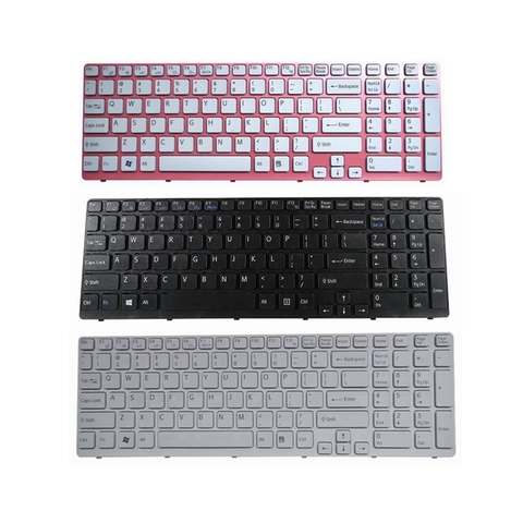 Nuevo para SONY VAIO SVE de la serie 15 SVE15111 SVE1511 SVE15 SVE15113 portátil teclado negro nos versión ► Foto 1/4