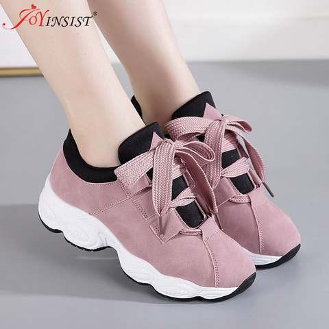 Zapatillas planas de lona transpirables con cordones para mujer, tenis informales con plataforma, novedad de 2022 ► Foto 1/6