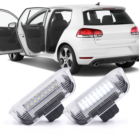 Lámpara Led de cortesía para puerta, proyector de luz de advertencia para VW Volkswagen Passat B6 B7 CC Golf 6 7 MK5 MK6 Tiguan Scirocco Porsche Seat ► Foto 1/6