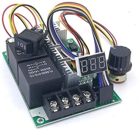 Controlador de velocidad PWM, equipo de pantalla digital de motor de CC, 0~100% ajustable, módulo regulador de entrada, máx. de 60A, 12V y 24V ► Foto 1/6