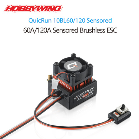 HobbyWing-Cuadro de programa LED + sensor, 10BL120, 120A, 10BL60, 60A, combo General para camión RC 1/10 ► Foto 1/6