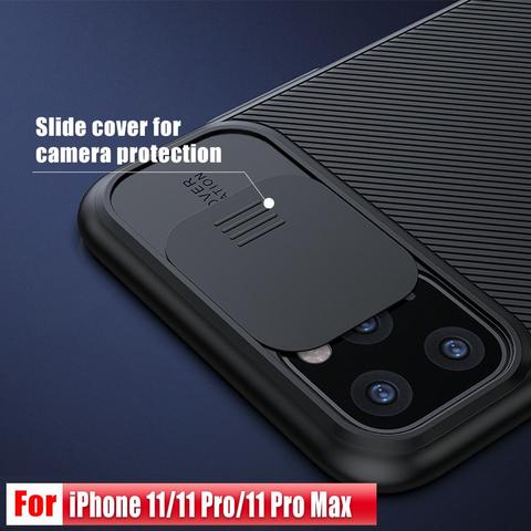 NILLKIN-funda antipolvo para iPhone 11 Pro Max, carcasa deslizante para cámara, antipolvo, antihuellas dactilares ► Foto 1/6