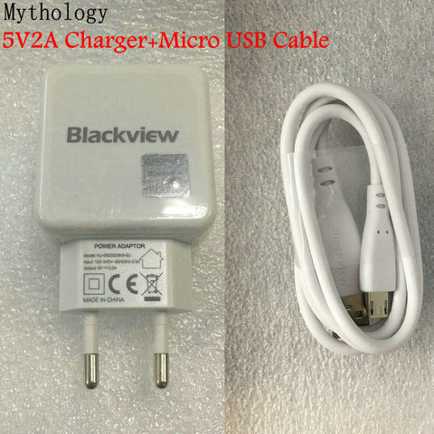 Cable Micro USB para teléfono móvil, Conector de carga de viaje con enchufe europeo, Original, para Blackview BV6000, 5V2A, BV6000s, BV10000, BV5800, A20 ► Foto 1/5