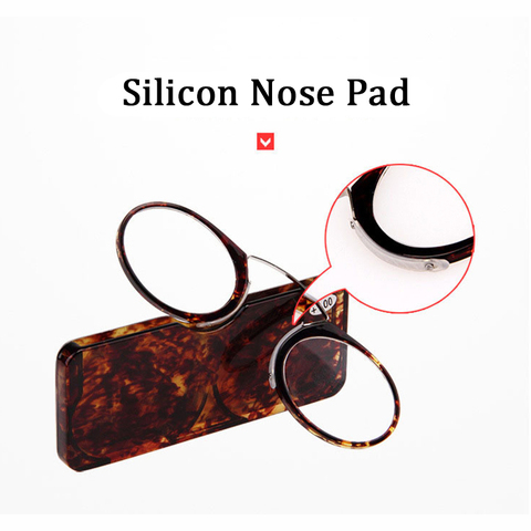 Gafas de lectura con clip nasal para hombres y mujeres, lentes graduadas sin patillas, 1,0 1,5 2,0 ► Foto 1/6
