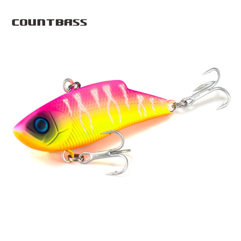 1pc, Countbass vibración Señuelos de Pesca hundidos Lipless Crankbait cebo duro Wobbler Vib sonajero para lubina Lucio ► Foto 1/6