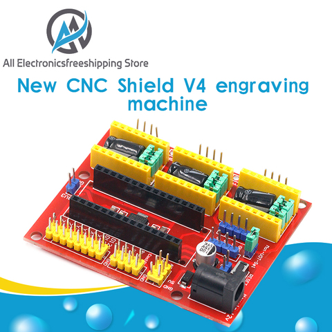 Nueva máquina de grabado cnc shield v4, impresora 3D, placa de expansión del controlador A4988 ► Foto 1/6